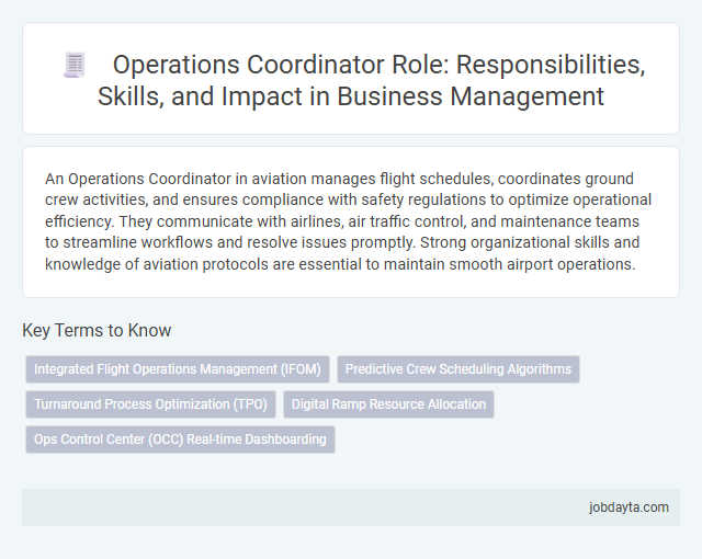 Operations Coordinator Role: Responsibilities, Skills, and Impact in Business Management