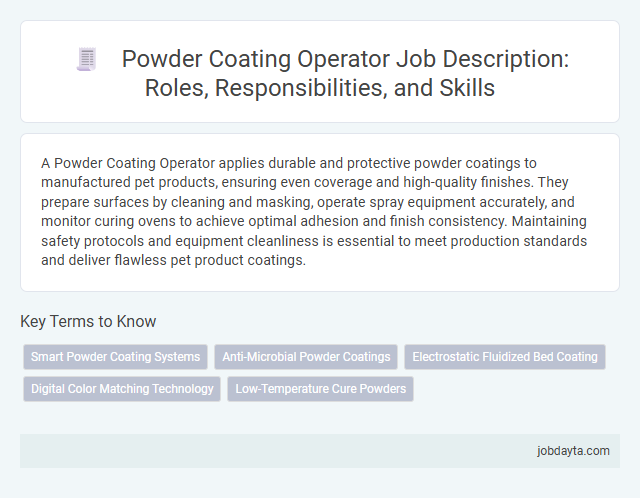 Powder Coating Operator Job Description: Roles, Responsibilities, and Skills