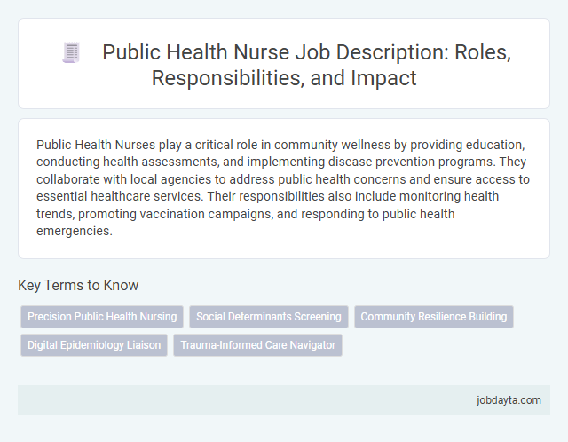 Public Health Nurse Job Description: Roles, Responsibilities, and Impact