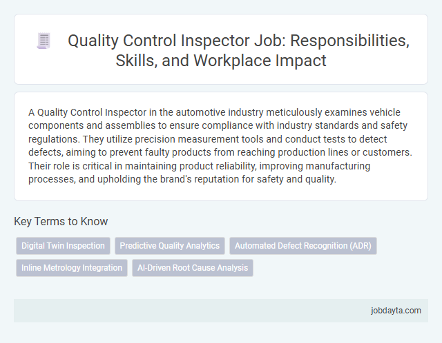 Quality Control Inspector Job: Responsibilities, Skills, and Workplace Impact