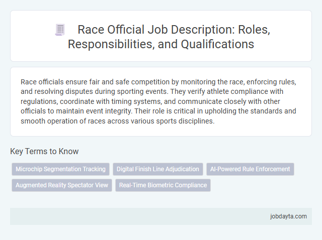 Race Official Job Description: Roles, Responsibilities, and Qualifications