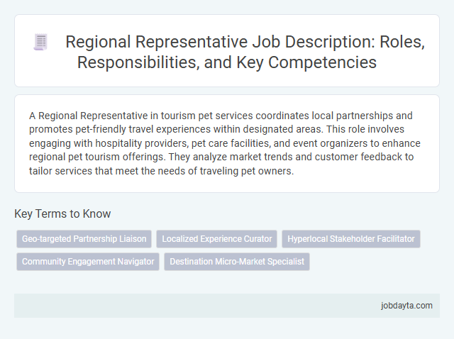 Regional Representative Job Description: Roles, Responsibilities, and Key Competencies