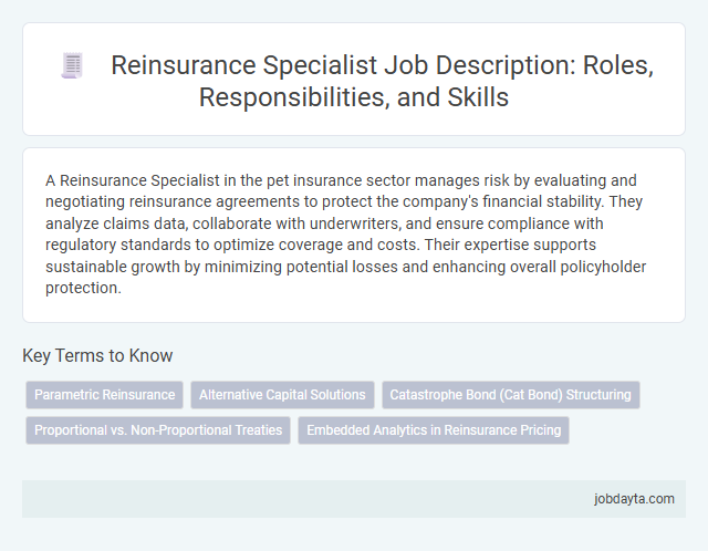 Reinsurance Specialist Job Description: Roles, Responsibilities, and Skills