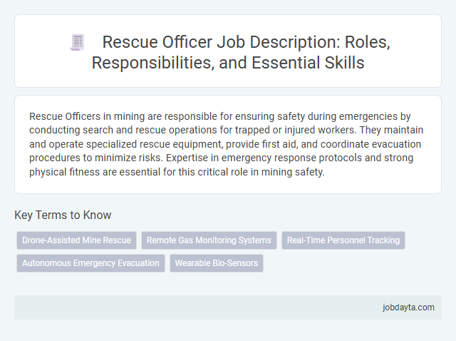 Rescue Officer Job Description: Roles, Responsibilities, and Essential Skills