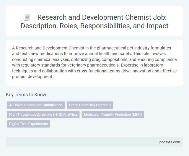 Research and Development Chemist Job: Description, Roles, Responsibilities, and Impact