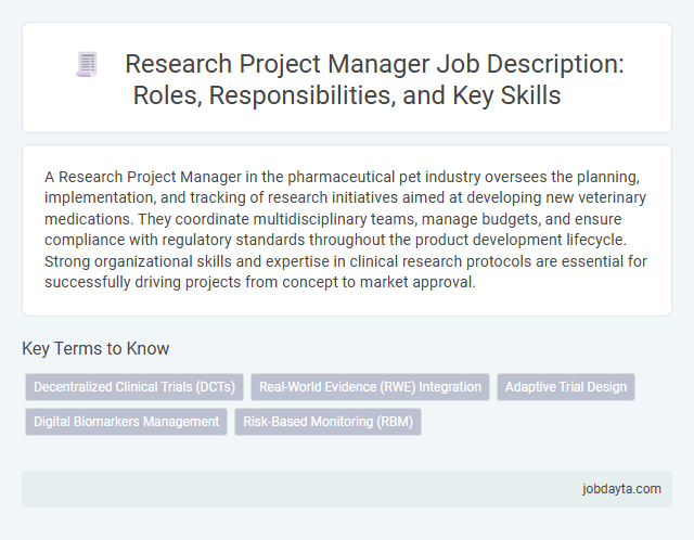 Research Project Manager Job Description: Roles, Responsibilities, and Key Skills