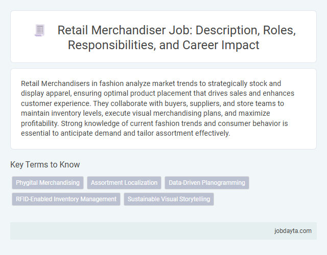 Retail Merchandiser Job: Description, Roles, Responsibilities, and Career Impact