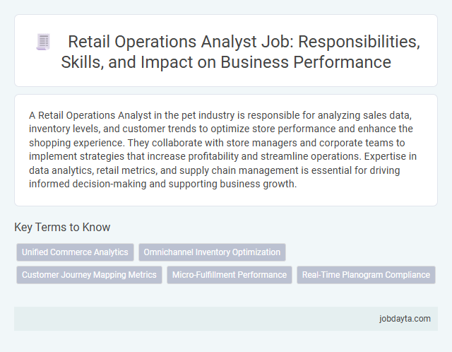 Retail Operations Analyst Job: Responsibilities, Skills, and Impact on Business Performance