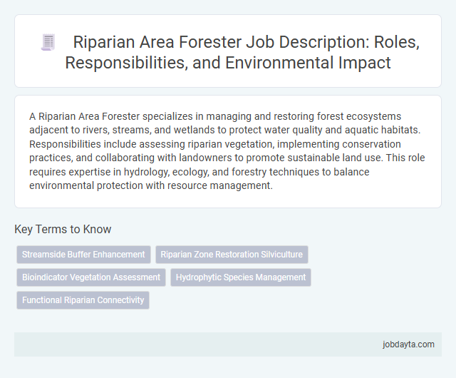 Riparian Area Forester Job Description: Roles, Responsibilities, and Environmental Impact