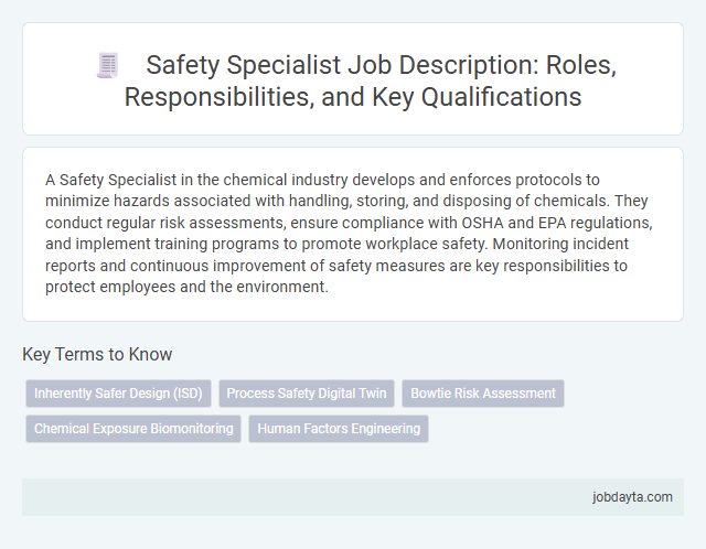 Safety Specialist Job Description: Roles, Responsibilities, and Key Qualifications