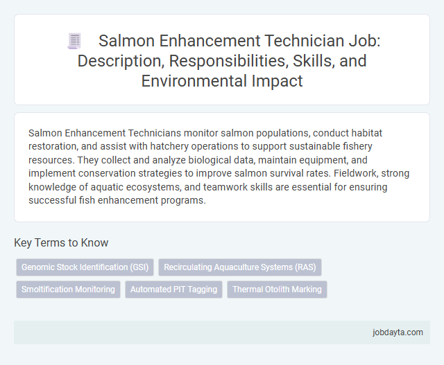 Salmon Enhancement Technician Job: Description, Responsibilities, Skills, and Environmental Impact