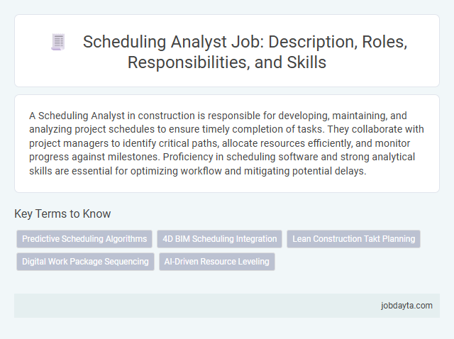 Scheduling Analyst Job: Description, Roles, Responsibilities, and Skills