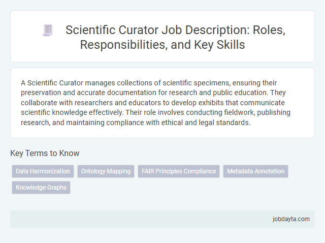Scientific Curator Job Description: Roles, Responsibilities, and Key Skills