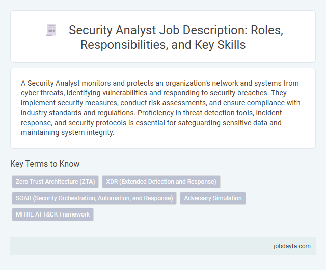 Security Analyst Job Description: Roles, Responsibilities, and Key Skills