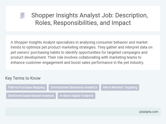 Shopper Insights Analyst Job: Description, Roles, Responsibilities, and Impact
