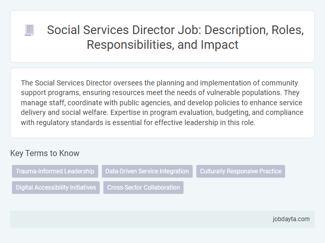 Social Services Director Job: Description, Roles, Responsibilities, and Impact