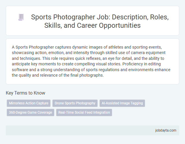 Sports Photographer Job: Description, Roles, Skills, and Career Opportunities