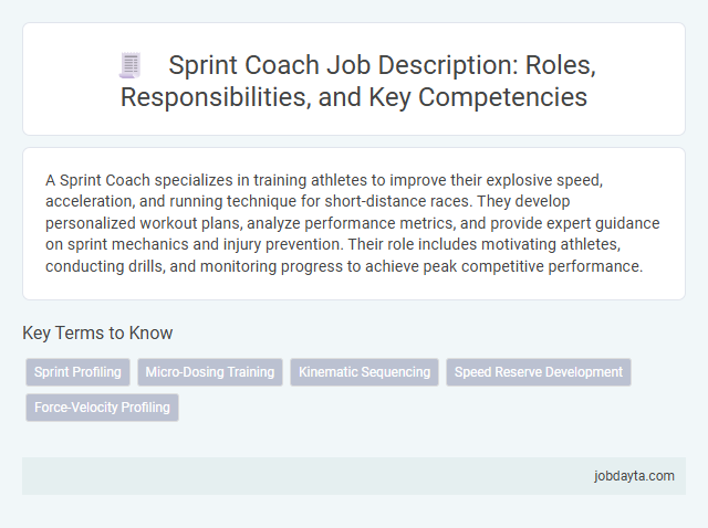 Sprint Coach Job Description: Roles, Responsibilities, and Key Competencies
