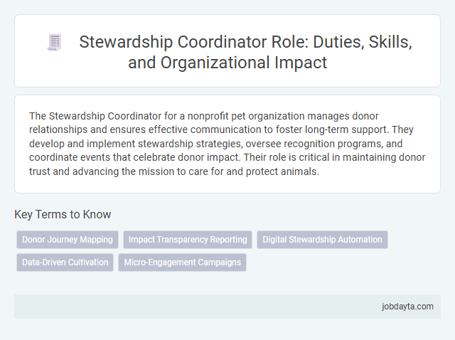 Stewardship Coordinator Role: Duties, Skills, and Organizational Impact