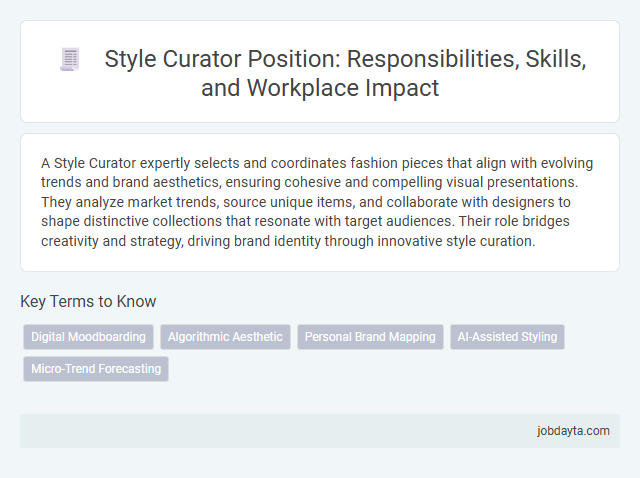 Style Curator Position: Responsibilities, Skills, and Workplace Impact
