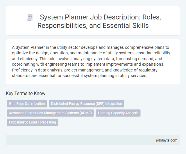 System Planner Job Description: Roles, Responsibilities, and Essential Skills