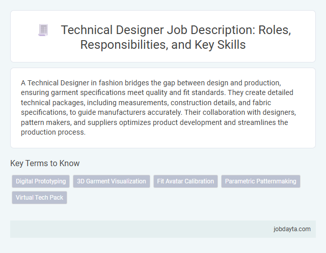 Technical Designer Job Description: Roles, Responsibilities, and Key Skills