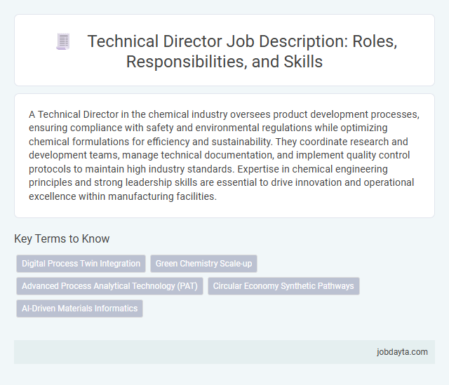 Technical Director Job Description: Roles, Responsibilities, and Skills