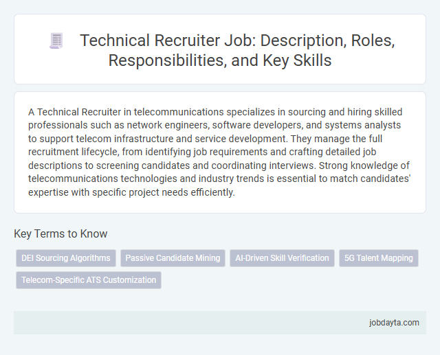 Technical Recruiter Job: Description, Roles, Responsibilities, and Key Skills