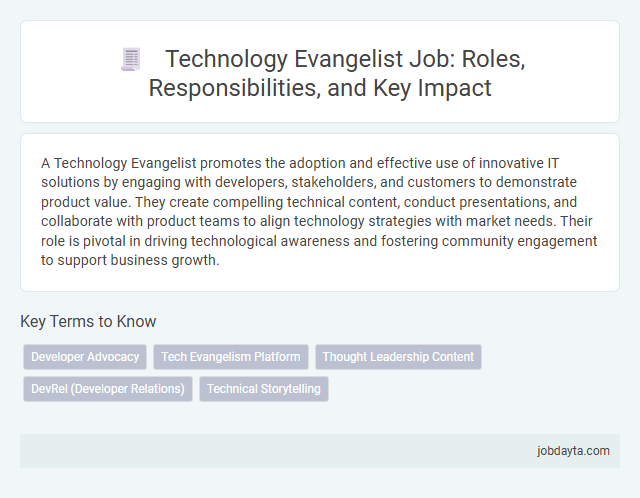Technology Evangelist Job: Roles, Responsibilities, and Key Impact