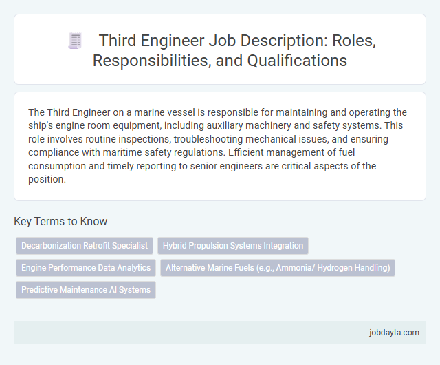 Third Engineer Job Description: Roles, Responsibilities, and Qualifications