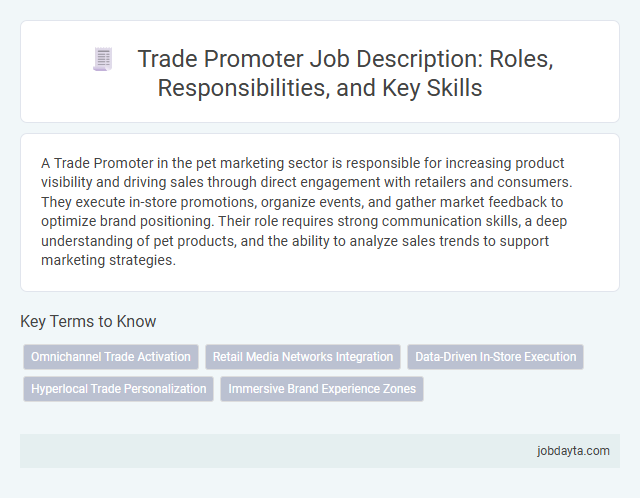 Trade Promoter Job Description: Roles, Responsibilities, and Key Skills