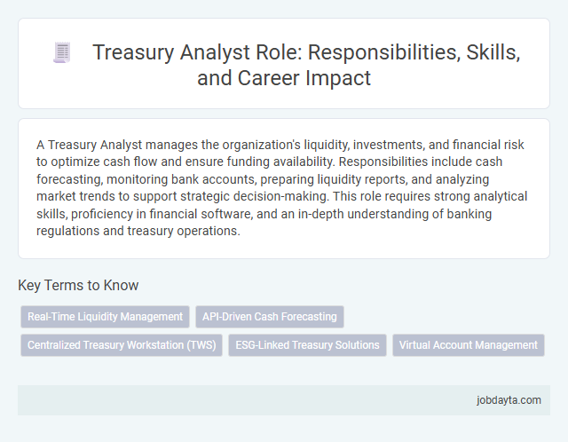 Treasury Analyst Role: Responsibilities, Skills, and Career Impact