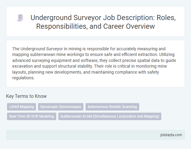 Underground Surveyor Job Description: Roles, Responsibilities, and Career Overview