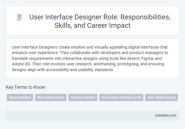 User Interface Designer Role: Responsibilities, Skills, and Career Impact