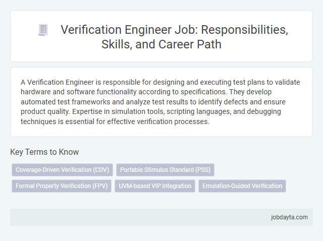 Verification Engineer Job: Responsibilities, Skills, and Career Path