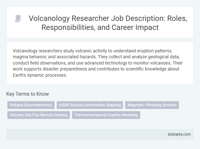 Volcanology Researcher Job Description: Roles, Responsibilities, and Career Impact