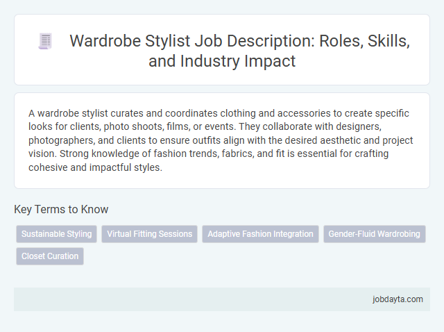 Wardrobe Stylist Job Description: Roles, Skills, and Industry Impact