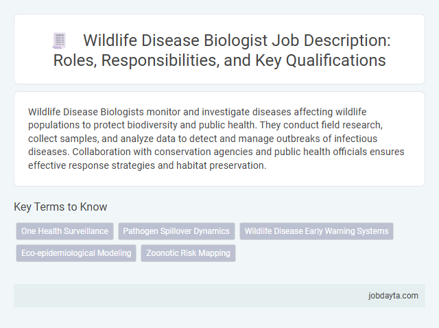 Wildlife Disease Biologist Job Description: Roles, Responsibilities, and Key Qualifications