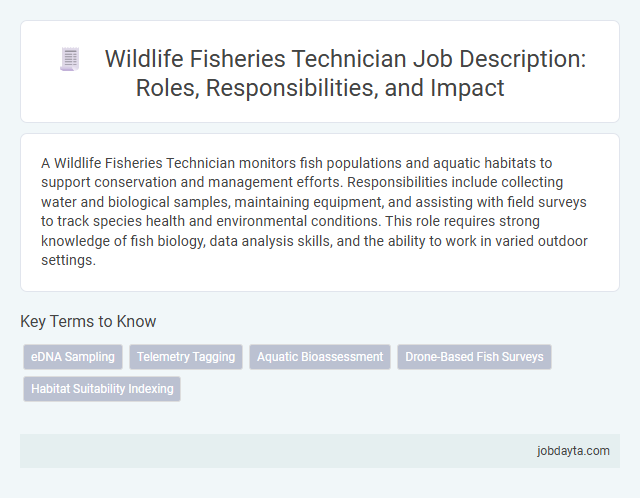 Wildlife Fisheries Technician Job Description: Roles, Responsibilities, and Impact
