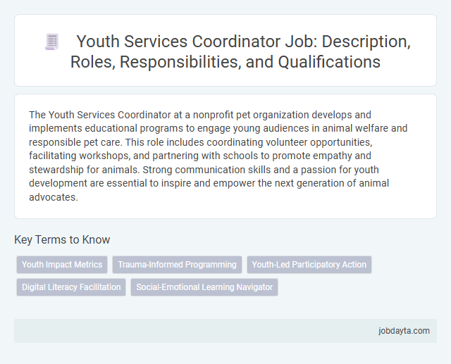Youth Services Coordinator Job: Description, Roles, Responsibilities, and Qualifications