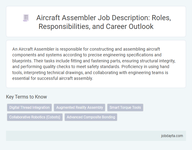 Aircraft Assembler Job Description: Roles, Responsibilities, and Career Outlook