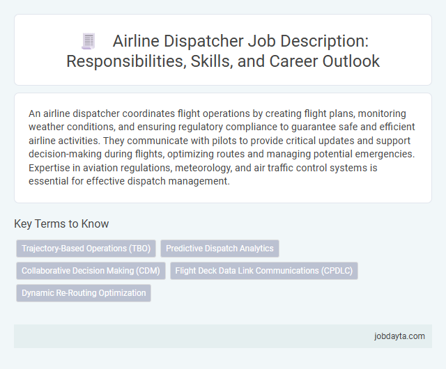 Airline Dispatcher Job Description: Responsibilities, Skills, and Career Outlook