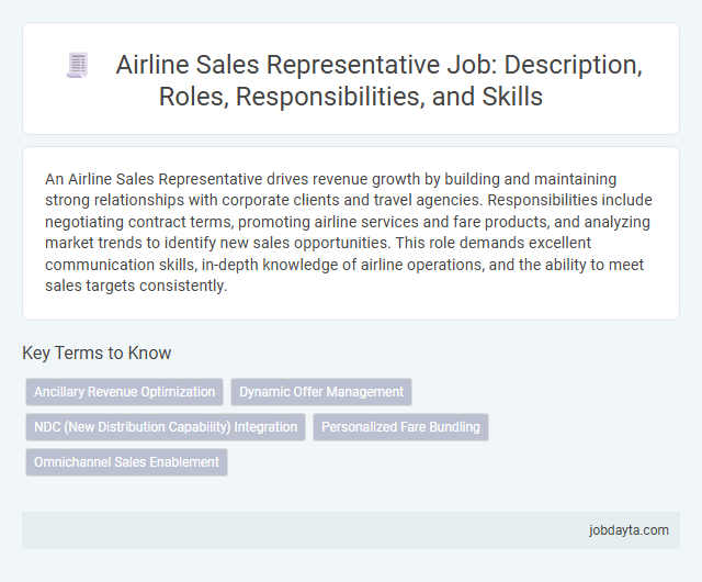 Airline Sales Representative Job: Description, Roles, Responsibilities, and Skills