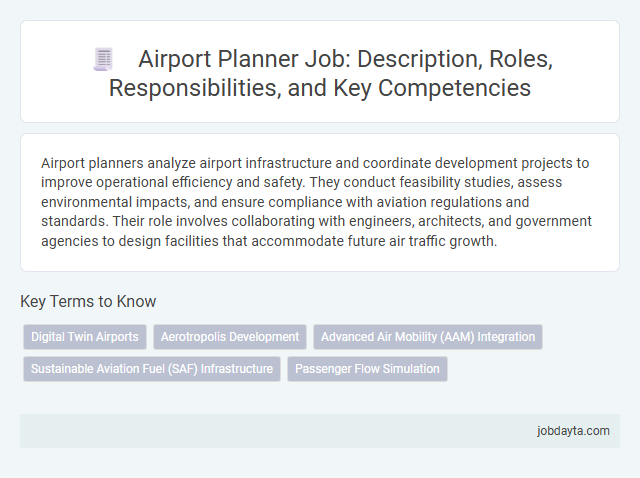 Airport Planner Job: Description, Roles, Responsibilities, and Key Competencies