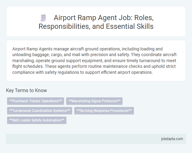 Airport Ramp Agent Job: Roles, Responsibilities, and Essential Skills