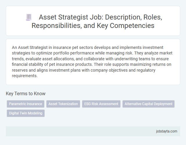 Asset Strategist Job: Description, Roles, Responsibilities, and Key Competencies