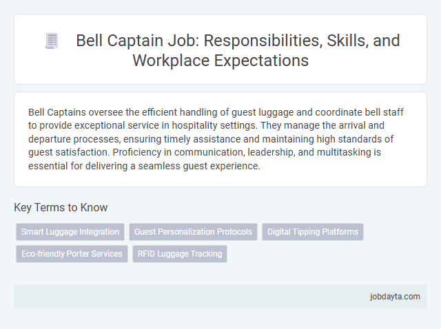 Bell Captain Job: Responsibilities, Skills, and Workplace Expectations
