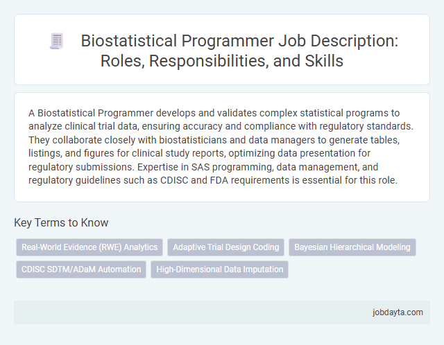 Biostatistical Programmer Job Description: Roles, Responsibilities, and Skills