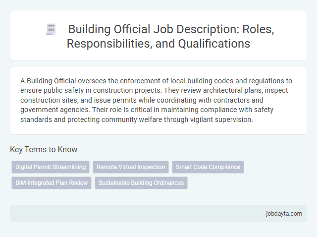 Building Official Job Description: Roles, Responsibilities, and Qualifications