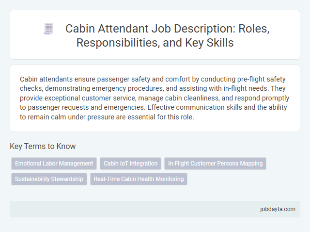Cabin Attendant Job Description: Roles, Responsibilities, and Key Skills
